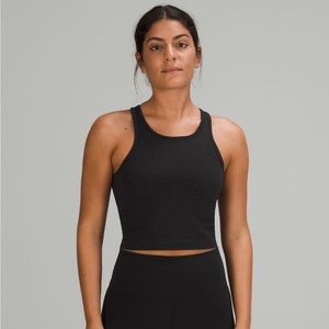 Lululemon Ebb to Street Racerback Crop Tank Black 6